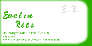 evelin nits business card